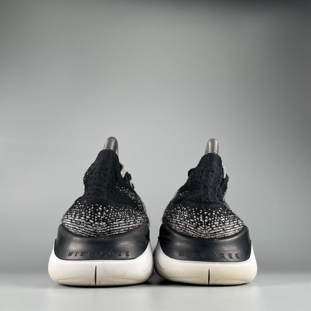 Nike Free Run Flyknit 2018 Women's Size 10 Black Grey Running Shoes Sneakers GUC - Picture 3 of 9